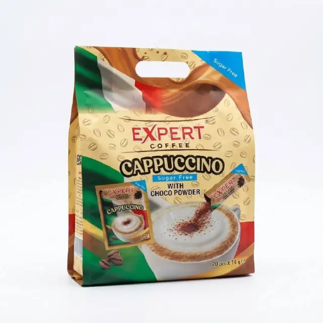 Expert Coffee Cappuccino Sugar Free with Choco Powder 20 x 14g
