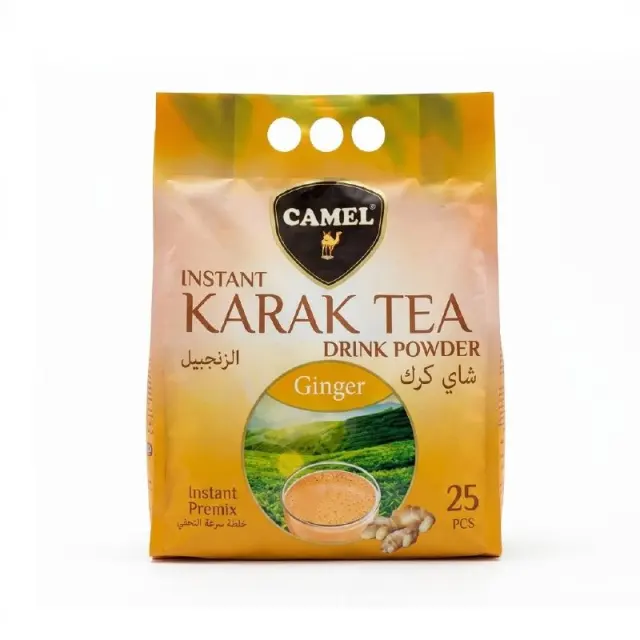 Camel Instant Karak Tea Drink Powder Ginger 25 pcs