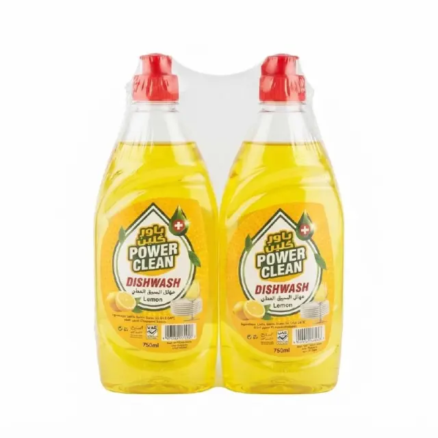 Power Clean Dishwash Lemon 2 x 750ml