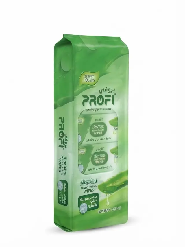 Profi Aloe Vera Mini Cleaning Wipes 10 Wipes x 12 Packs