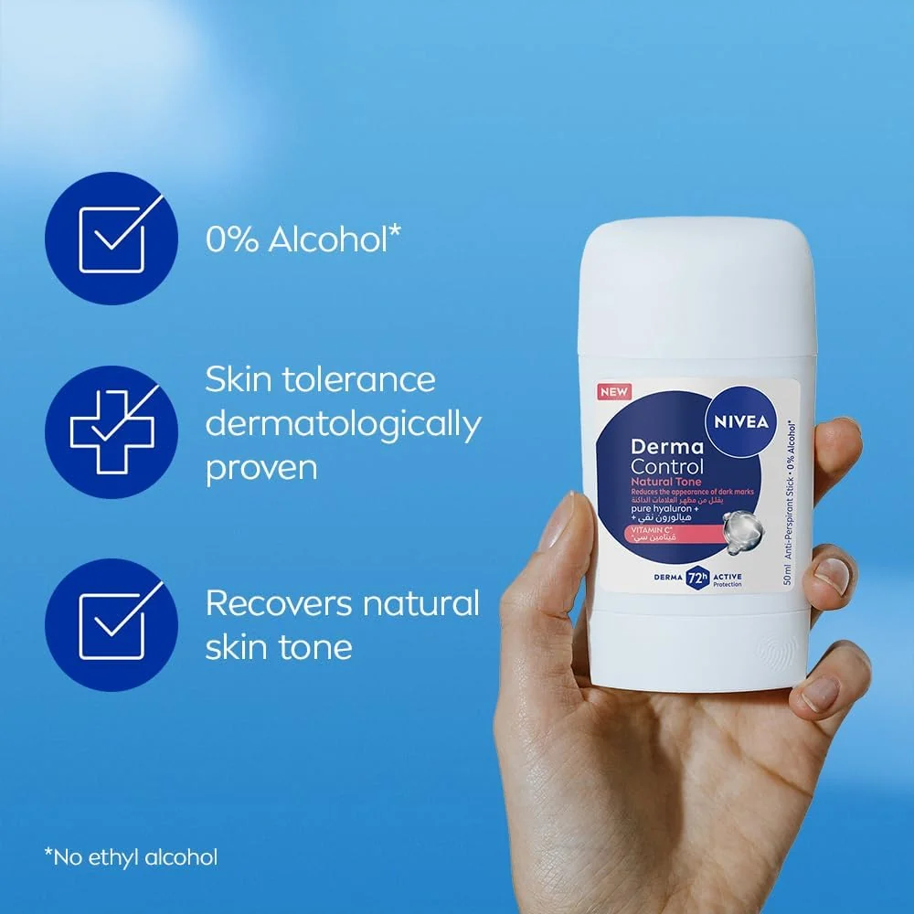 Nivea Derma Control Natural Tone Anti-Perspirant Stick 50ml — image 5
