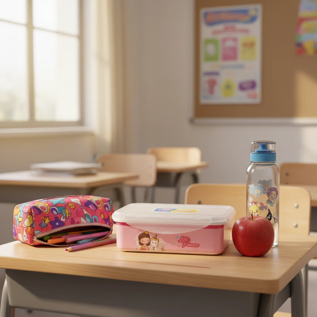 Servewell Pink Little Princess Melamine Lunch Box - 800ml — image 3
