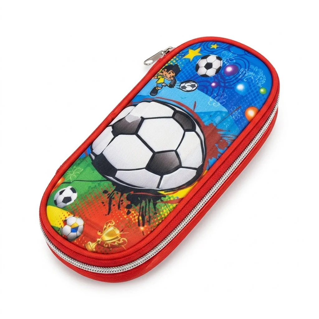 Kanari 3-Piece Football Trolley School Bag Set – 16 Inch – Trolley Bag + Lunch Bag + Pencil Pouch — image 3