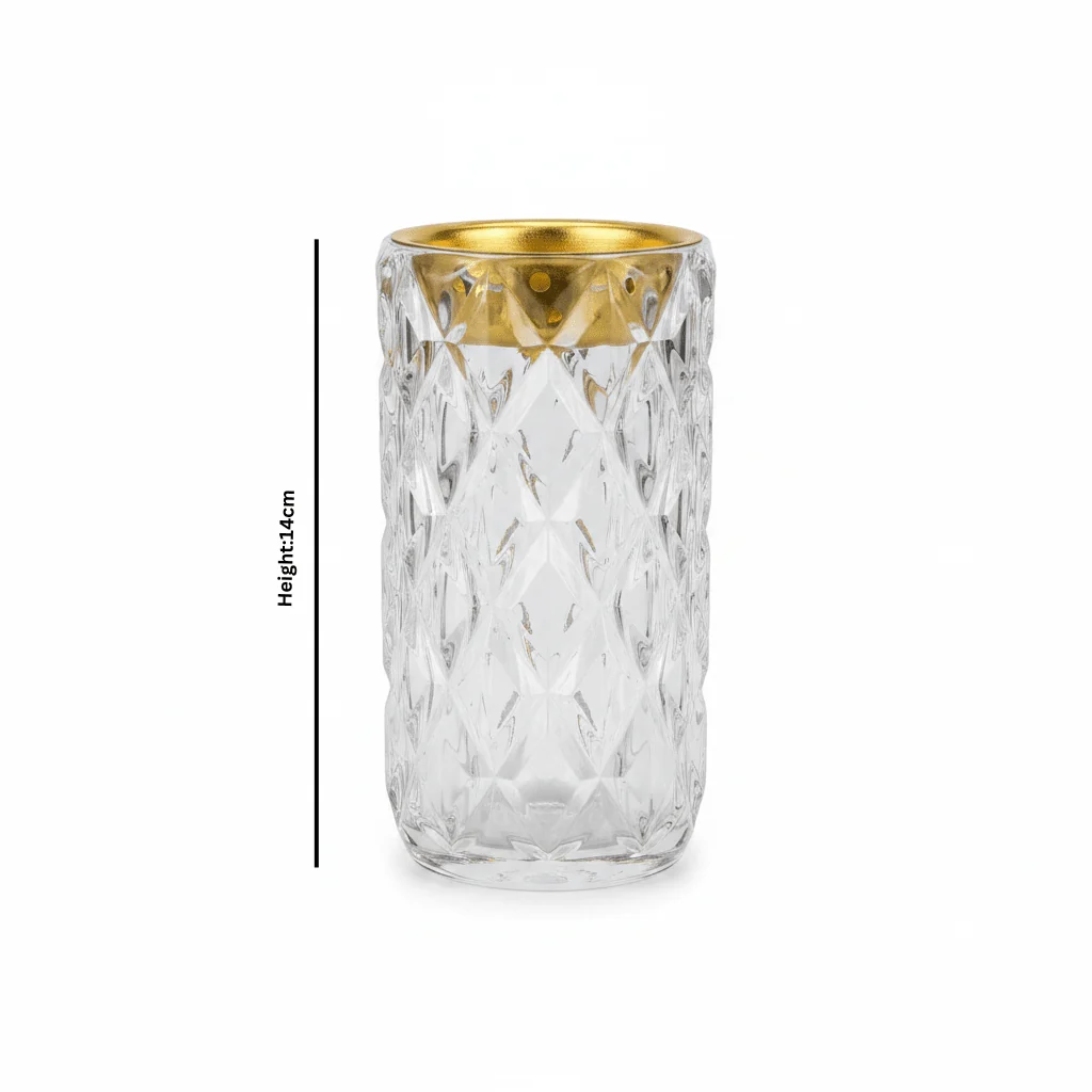 Crystal Diamond-Cut Glass Incense Burner - 14cm — image 5