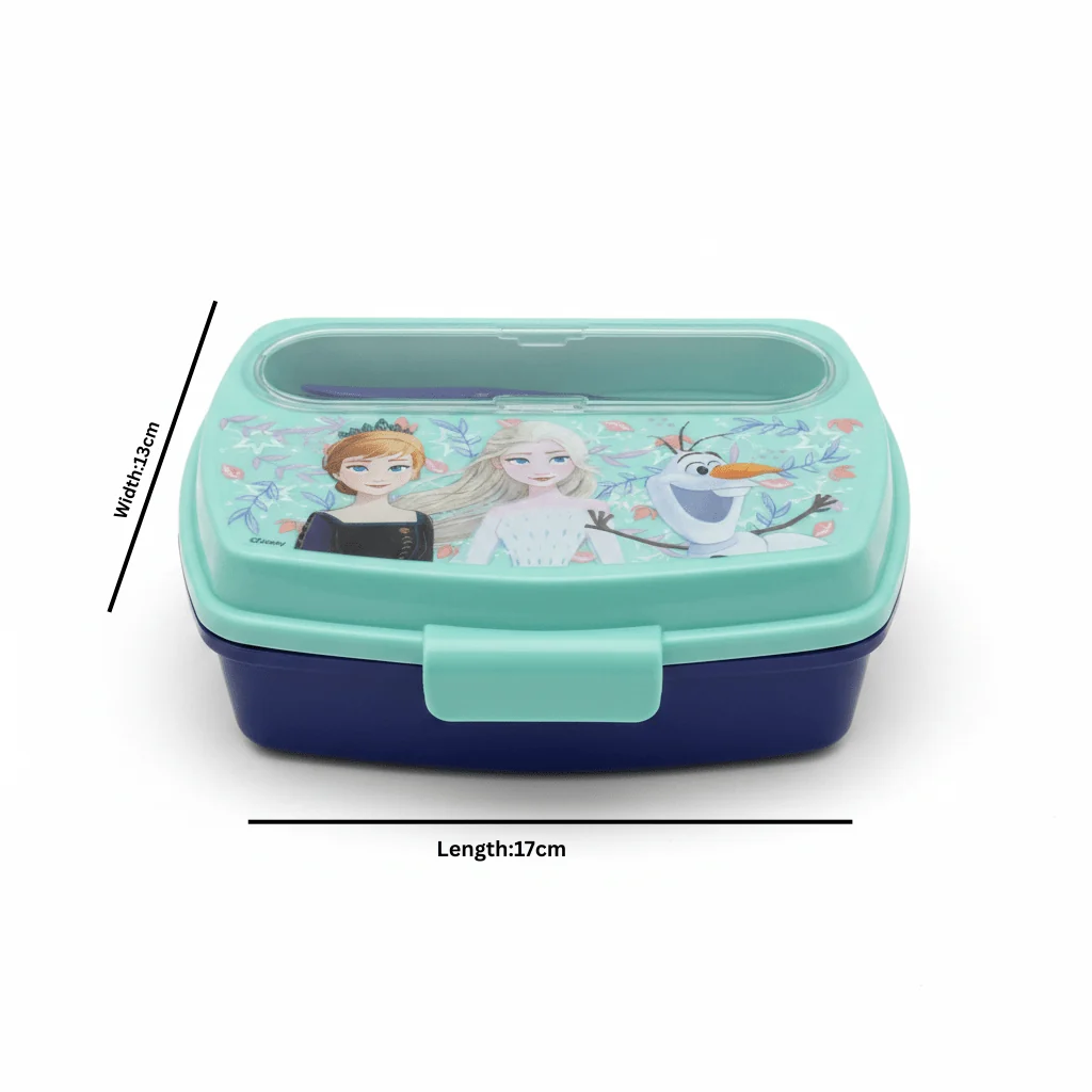 Stor Disney Teal & Navy Blue Frozen Plastic Lunch Box -  17×13 cm — image 4