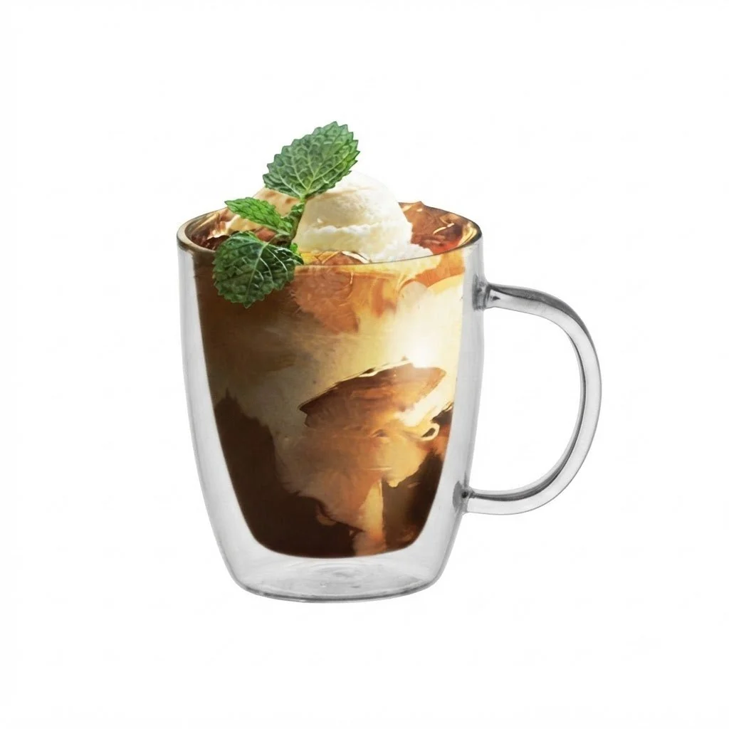 أكواب زجاج Cuisine Art مزدوجة الجدار 230ml – طقم من 2 — image 2