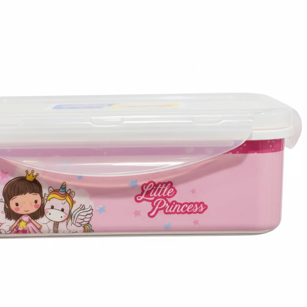 Servewell Pink Little Princess Melamine Lunch Box - 800ml — image 2