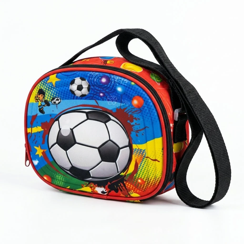 Kanari 3-Piece Football Trolley School Bag Set – 16 Inch – Trolley Bag + Lunch Bag + Pencil Pouch — image 2