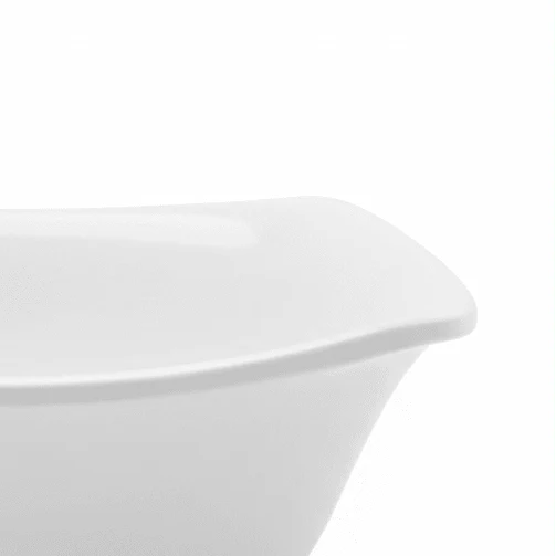 Dynasty Melamine Square Bowl – White – 13.5 × 5 cm — image 3