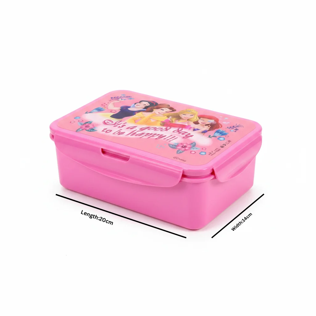 Disney Princess Pink Kids Lunch Box with 3 Compartments - 20×14cm — image 5