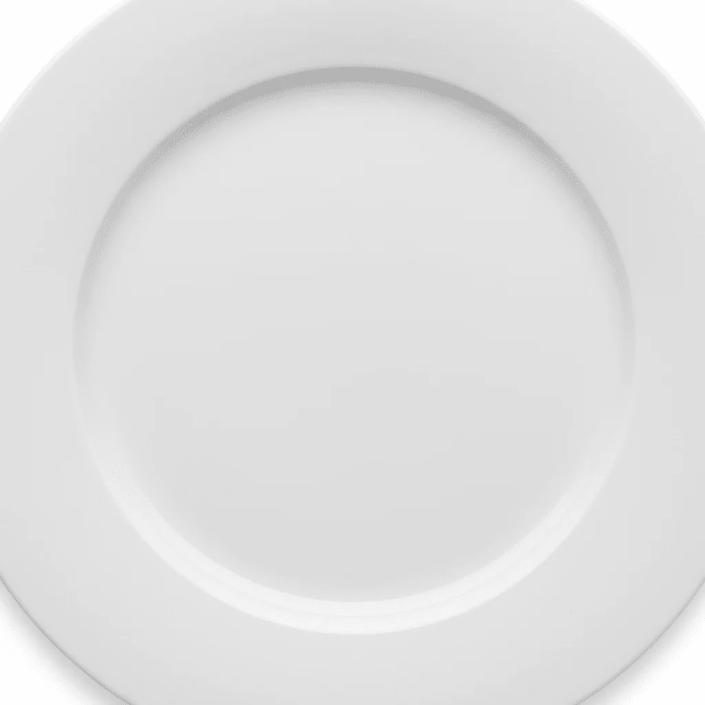 Wilmax Round White Porcelain Dinner Plate - 10 Inch — image 2