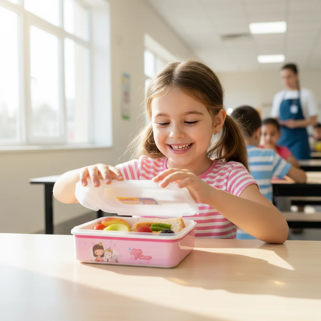 Servewell Pink Little Princess Melamine Lunch Box - 800ml — image 4