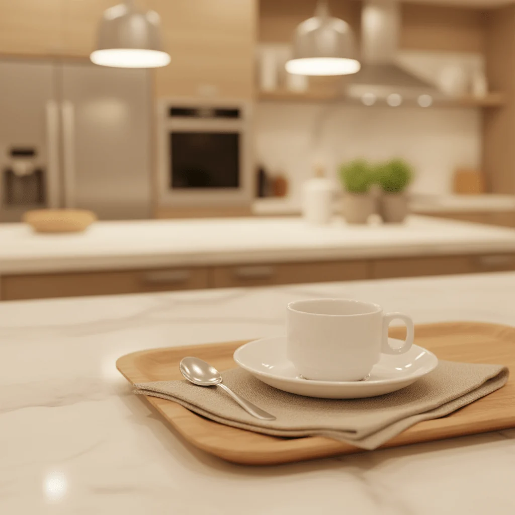 Porceletta White Ceramic Cup & Saucer Set — 80ml — image 3