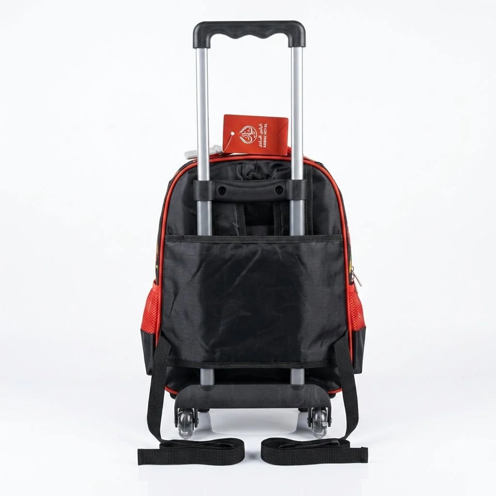 Kanari 3-Piece Football Trolley School Bag Set – 16 Inch – Trolley Bag + Lunch Bag + Pencil Pouch — image 4