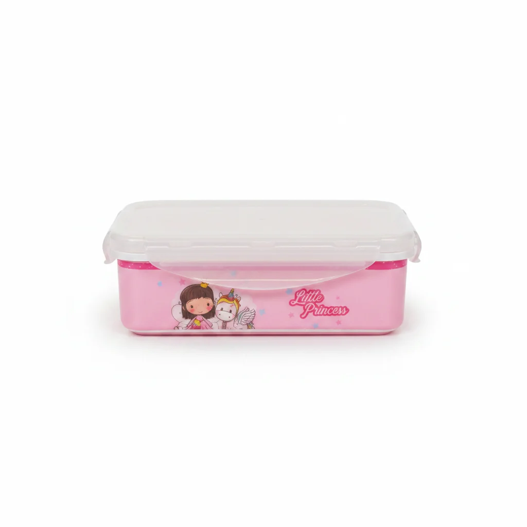 Servewell Pink Little Princess Melamine Lunch Box - 800ml — image 1