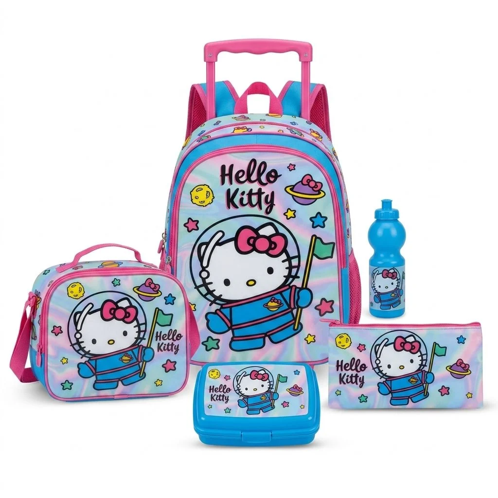 Hello Kitty Space Explorer 5-in-1 18" Trolley School Set — image 1