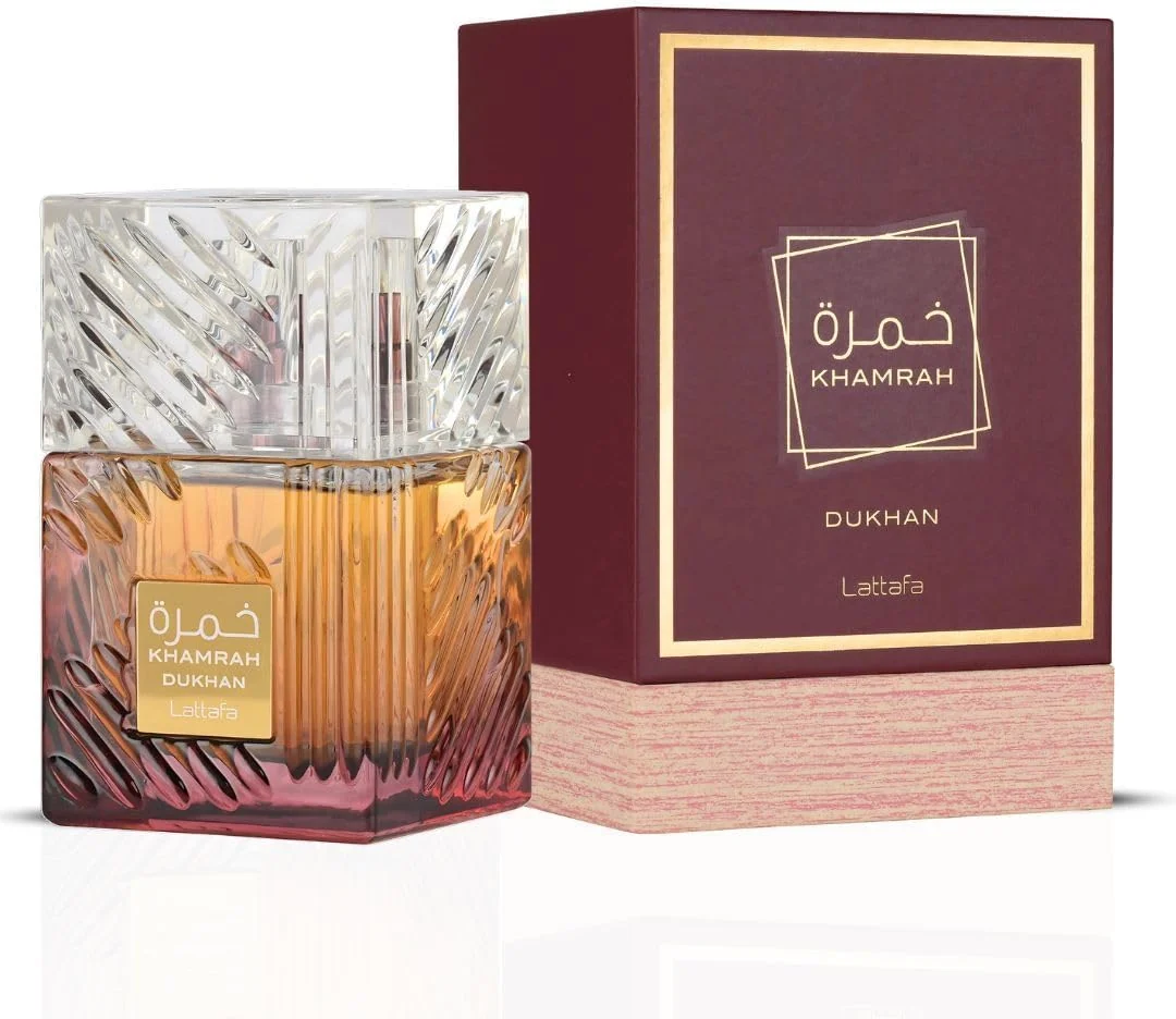 Lattafa Khamrah Dukhan أو دو بارفان 100ml – عطر شرقي فاخر حلو ودخاني — image 1