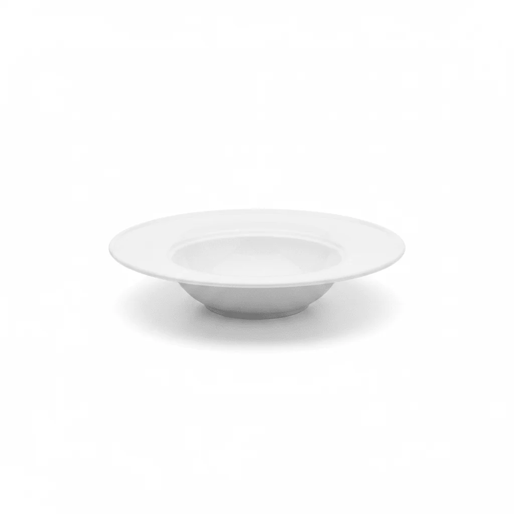 Wilmax صحن عميق دائري من البورسلين الأبيض - 9 Inch — image 1