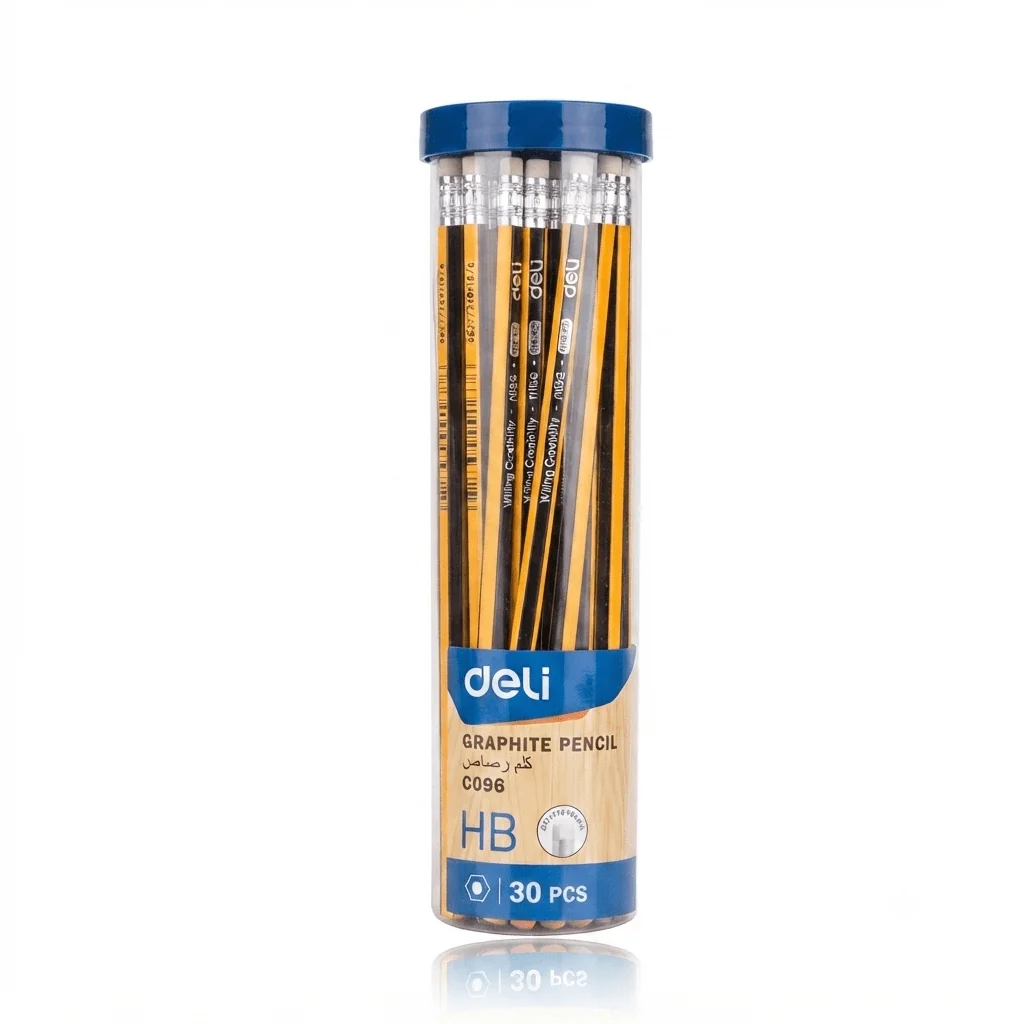 أقلام رصاص جرافيت Deli HB – 30 قطعة — image 1