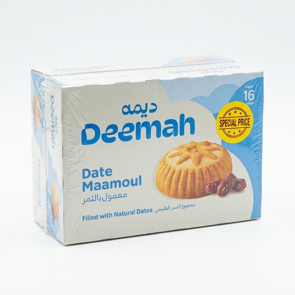 Deemah Date Maamoul Filled with Natural Dates 2 x 16 Pcs — image 1