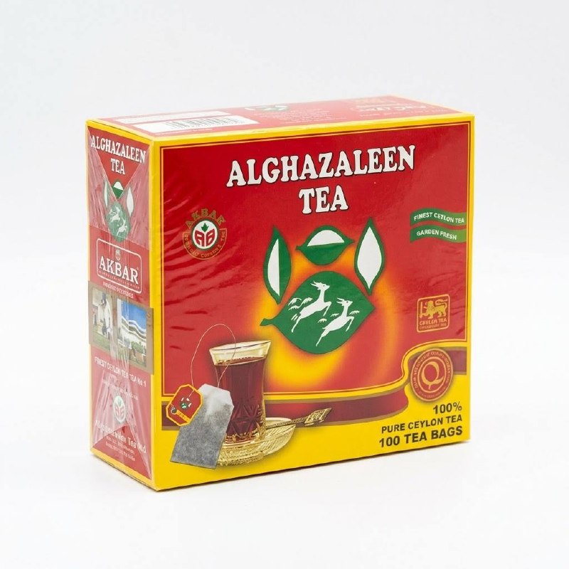 Alghazaleen Tea Pure Ceylon Tea 100 Tea Bags — image 1