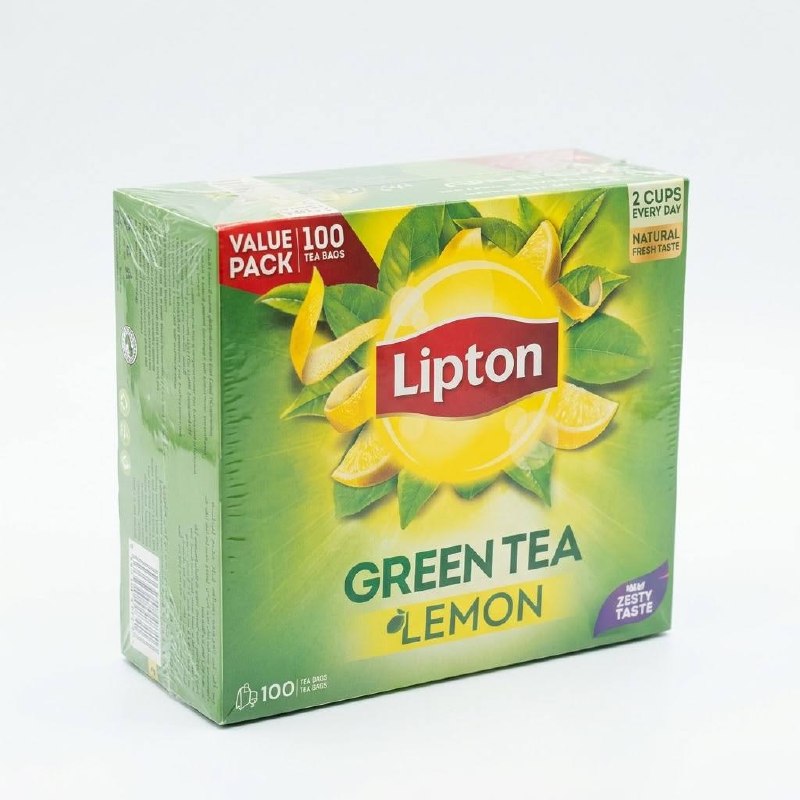 Lipton Green Tea Lemon 100 Tea Bags — image 1