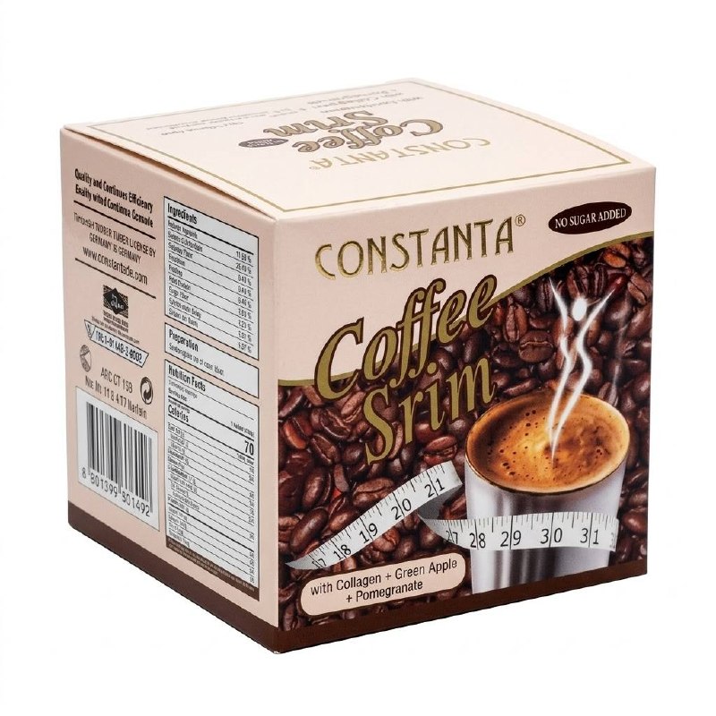 CONSTANTA Coffeel Srim مع كولاجين بالتفاح الأخضر + الرمان 15g x 12 Sachets — image 1
