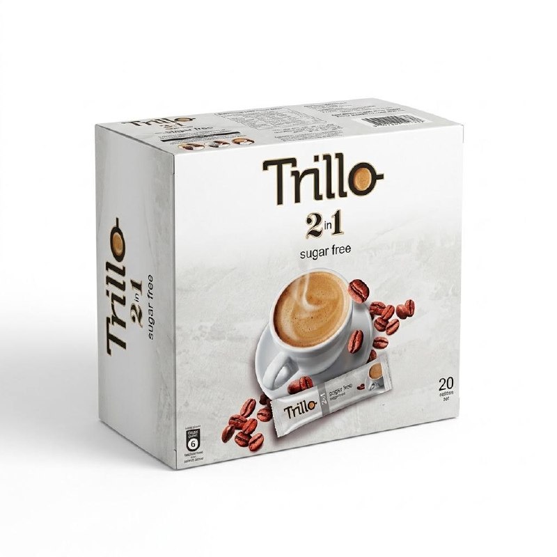 Trillo 2 in 1 Sugar Free Coffee Mix 20 Sticks — image 1