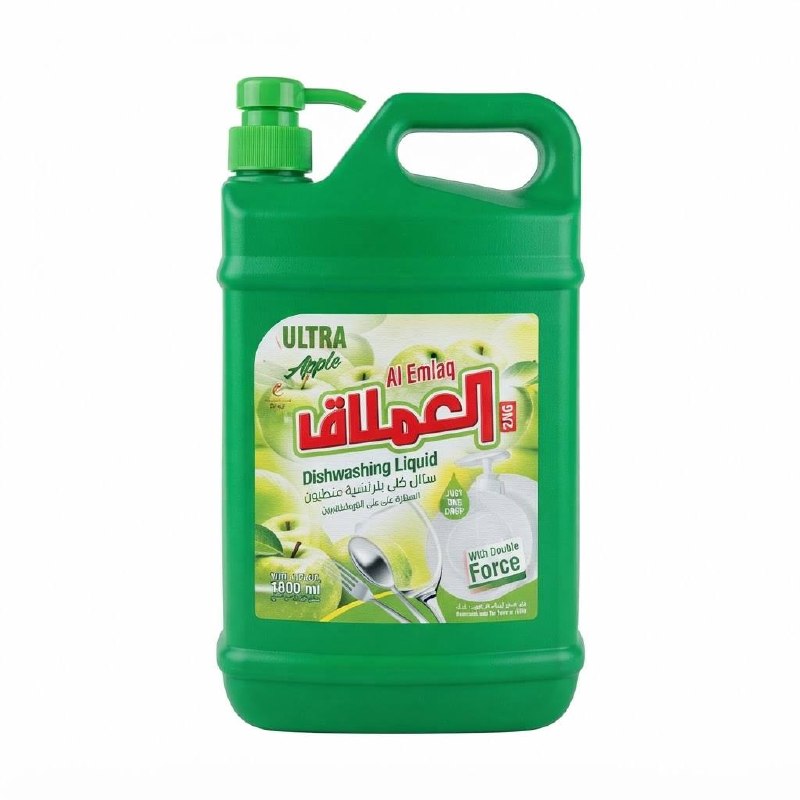 سائل جلي الأطباق Al Emlaq بالتفاح 1800ml — image 1