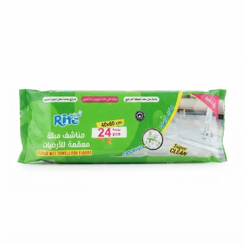 Rite Sterile Wet Towels for Floors Jasmine 24 pcs — image 1