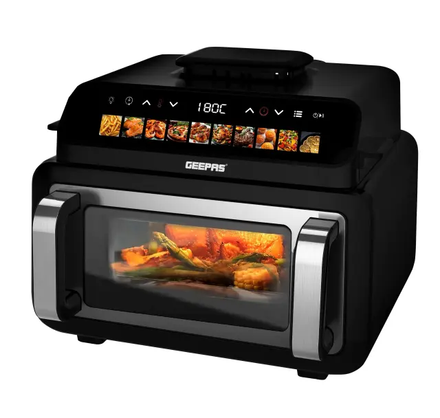 Geepas 10.5L Double Heating Air Fryer with Grill & Pizza Oven (GAF37554)