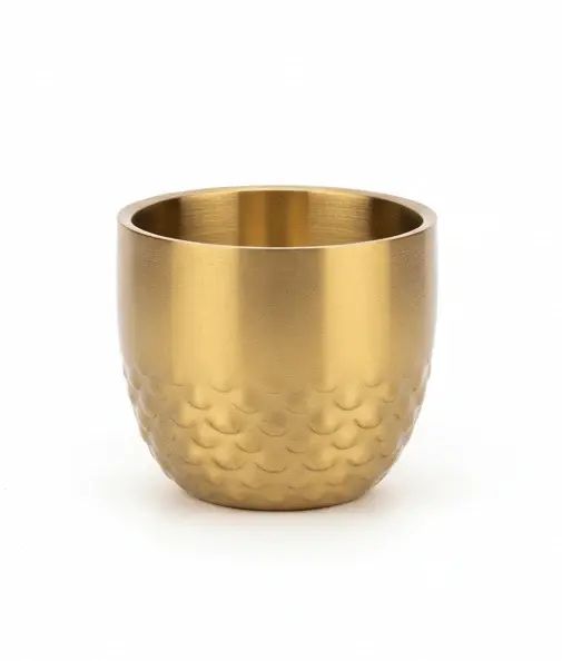 AKDC Steel Double Wall Cup -100ml-Gold