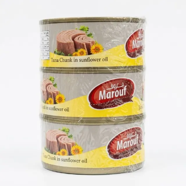 Marouf Tuna Chunk in Sunflower Oil (3 x 170g)