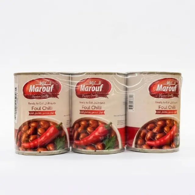 Marouf Foul Chilli Ready to Eat 400g (Pack of 3)