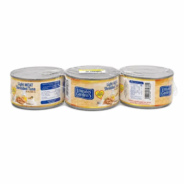 Emirates Garden Light Meat Shredded Tuna 3 x 185g
