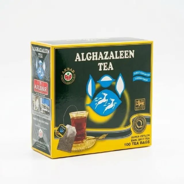 Alghazaleen Super Ceylon Earl Grey Tea 100 Tea Bags