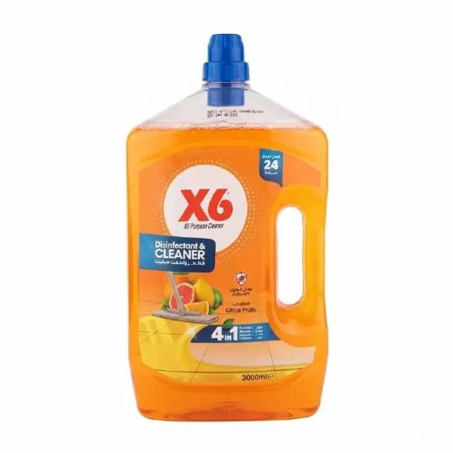 X6 Disinfectant & Cleaner Citrus Fruits 3L