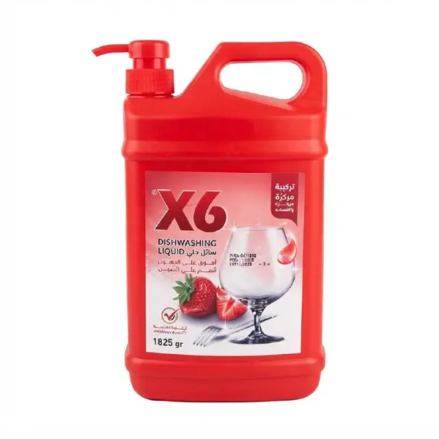 X6 Dishwashing Liquid Strawberry 1825 gr