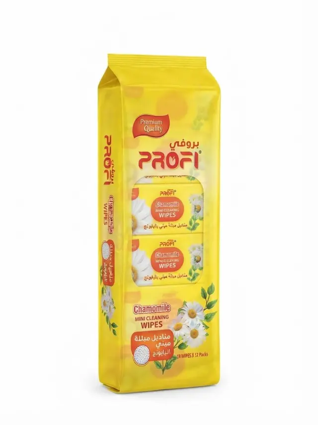 Profi Chamomile Mini Cleaning Wipes 10 Wipes x 12 Packs