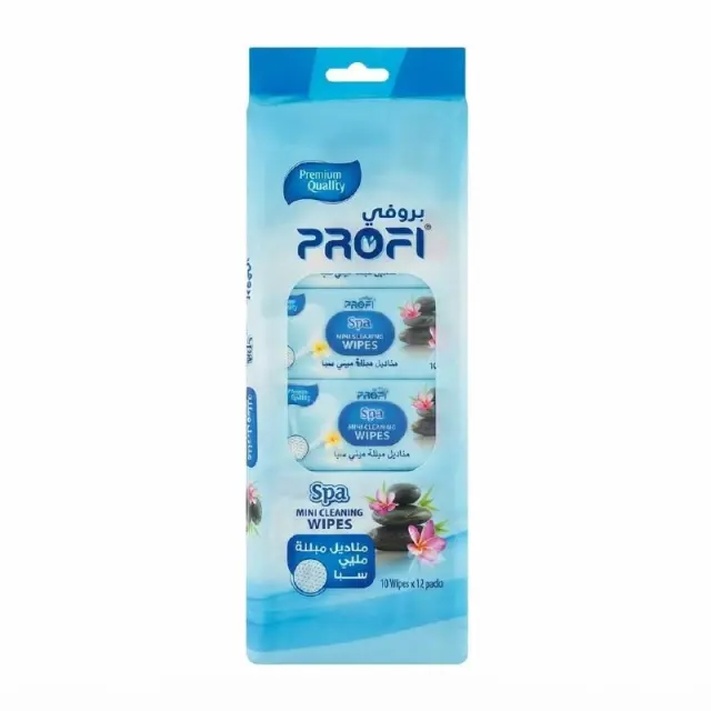 Profi Spa Mini Cleaning Wipes 10 Wipes x 12 Packs
