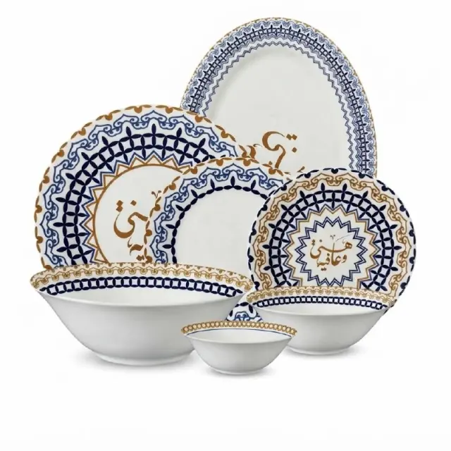34 Pieces Dinner Set