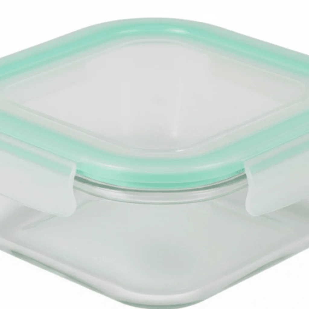 Spanis Home Square Glass Lunch Box with Airtight Clip Lid - 800ml — image 2