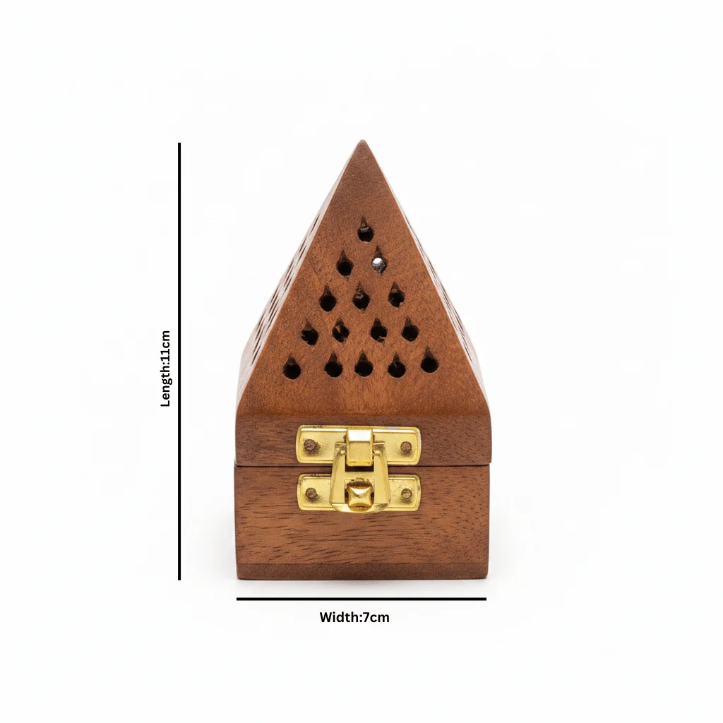 Wooden Incense Burner Box  - 11×7 cm — image 5