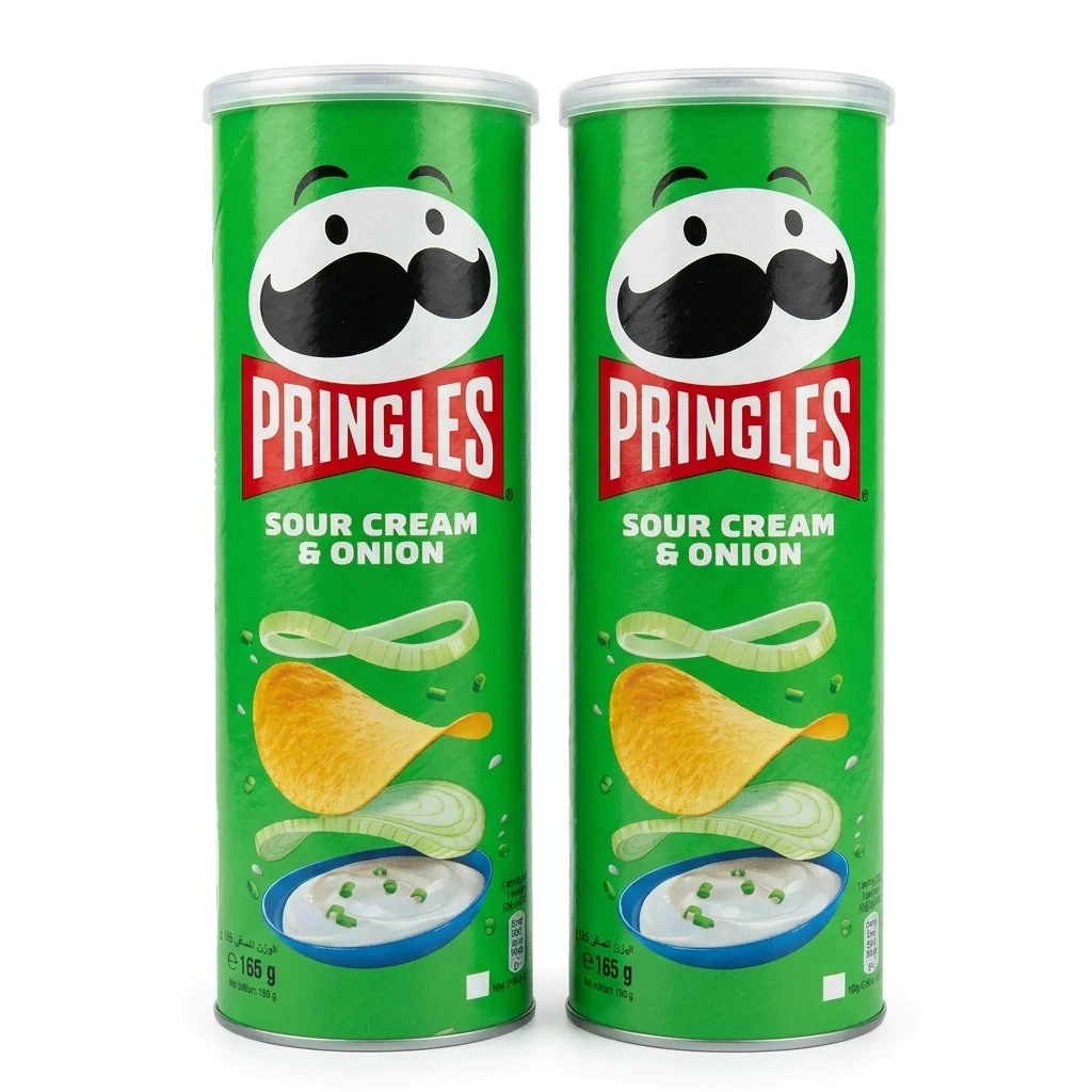 Pringles Sour Cream & Onion Flavour - Potato Chips - 165gm — image 8