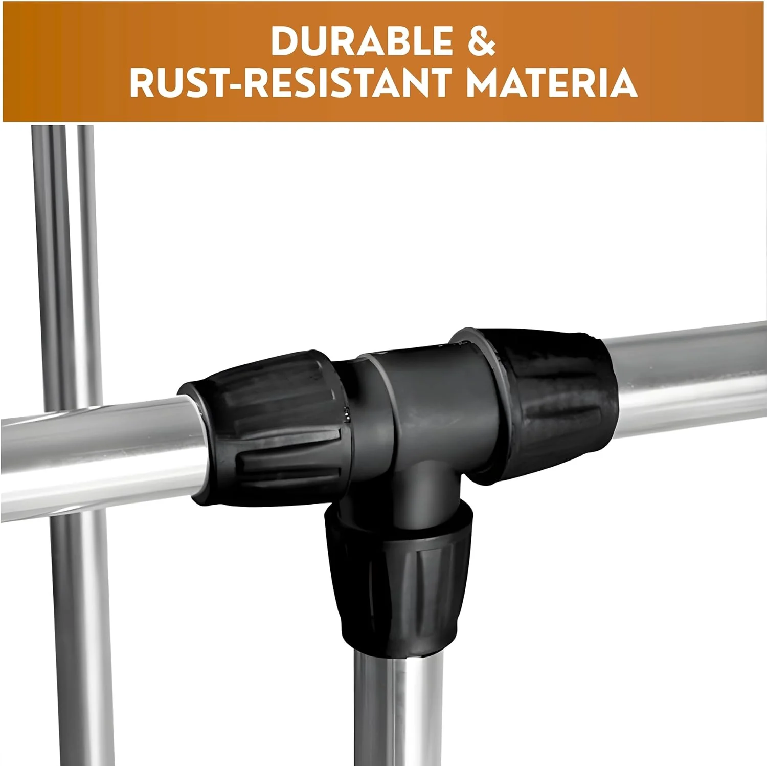 AKDC Double Pole Cloth Rack | Stainless Steel | 750L × 430W × 1000–1600H mm — image 5