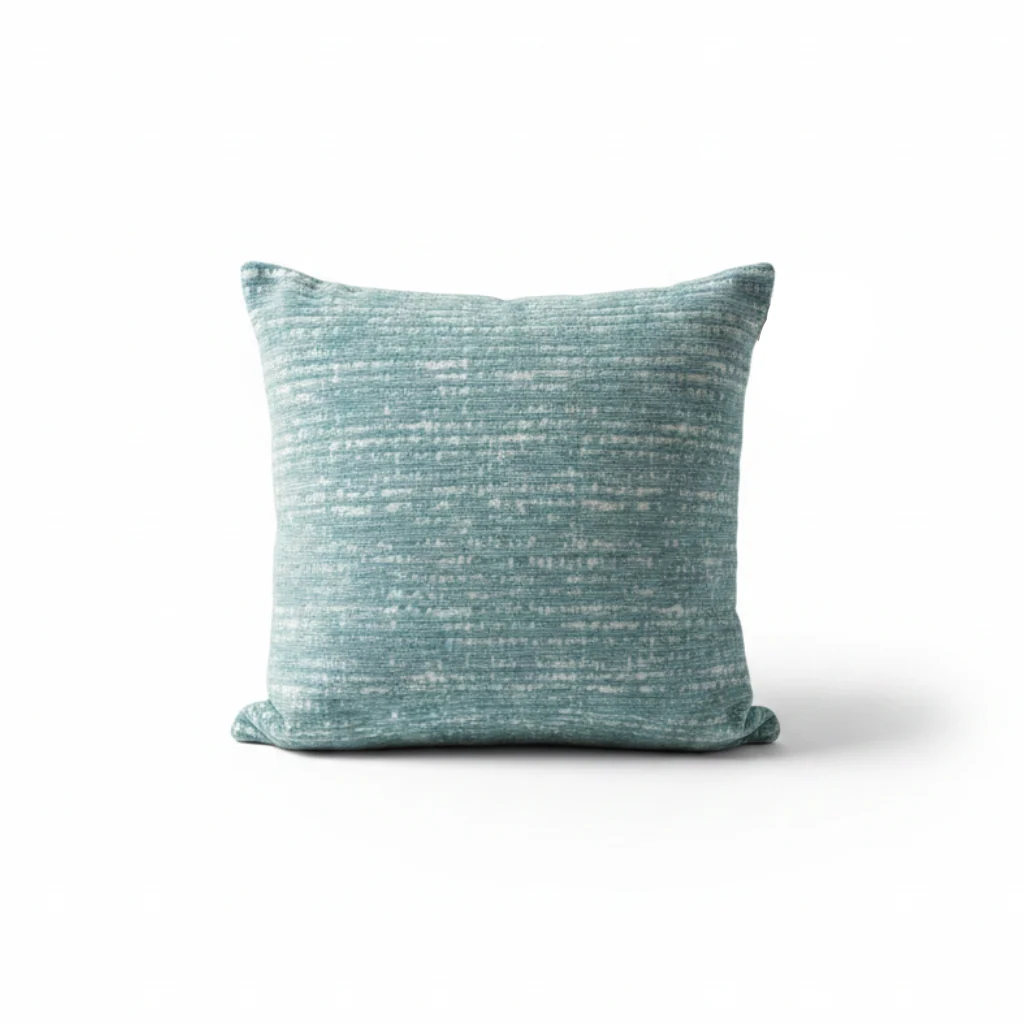 Evlen Soft Decorative Cushion - 40×40 cm - Sage Green / Light Blue / Black / Cream — image 7