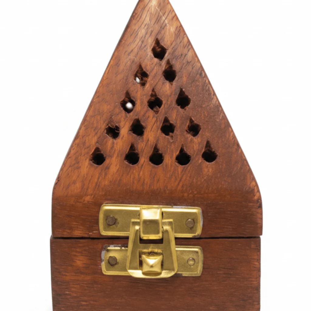 Wooden Incense Burner Box  - 11×7 cm — image 2