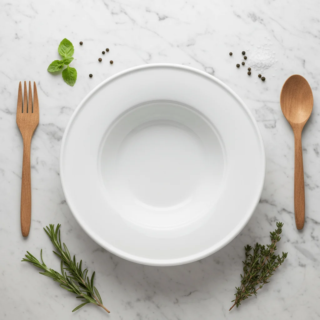 Wilmax Round White Porcelain Deep Plate -  9 Inch — image 4