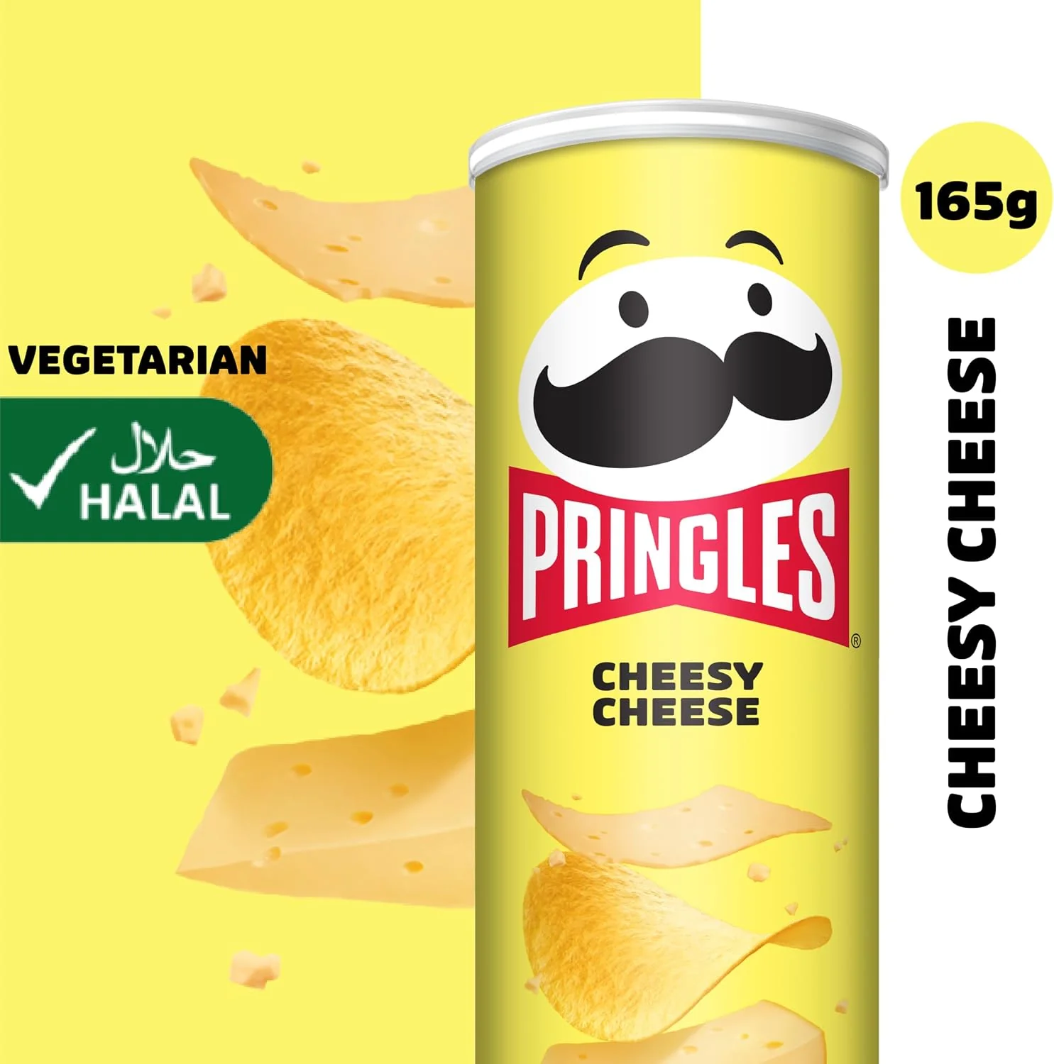 Pringles Cheesy Cheese Flavour - Potato Chips - 165gm — image 4