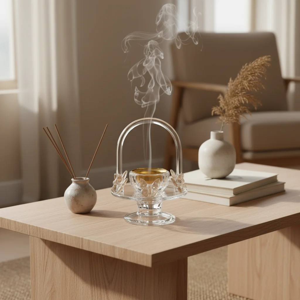 Glass Incense Burner - 15cm — image 3